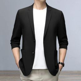 Men's Suits Modern Fashion Blazer With Open Placket Two Buttons 2 Patch Pockets Looks More Fashionable And Decent.