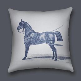 Light Luxury 45*45cm Pillowcase Printed Square Pillow Pop Horse Super Soft Velvet Texture Sofa Decorative Cushion Lumbar Pillow Cushion 2023071902