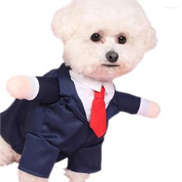 Dog Apparel Wedding Dress Portable Pet Suit Bow Tie Costume Shirt Formal Tuxedo For Party