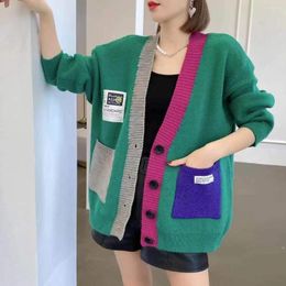 Women's Sweaters Loose Korean Version Causal Sweater Autumn Winter Fashion Knitted Cardigans Jacket Coat