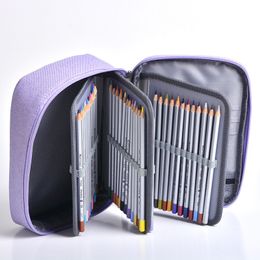 Pencil Bags Large Capacity 3 Layers 72 Holes Detachable Pencil Case Cute Sketch Pen Bag Box Pouch Storage School Stationery Supplies 04965 230719