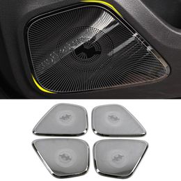 For Mercedes-Benz B-Class W247 2018-2020 Car Door Loudspeaker Sound Pad Speaker Cover Trim Frame Sticker Interior Accessories277U