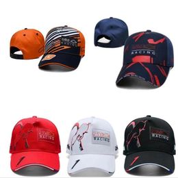 F1 racing cap summer new team sun hat full embroidered logo baseball cap238G