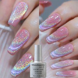 Nail Polish Rainbow Cats Eye Magnetic Polishing gel Colour Reflective Flash Universal nail polish can be used for decoration of any Colour 230719