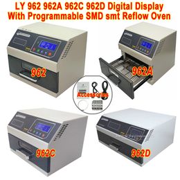 LY Display digital com forno de solda por refluxo SMD SMT programável Mini forno de máquina de solda por refluxo programável 700W 110V 220V