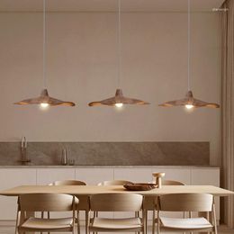 Pendant Lamps Japanese Wabi-sabi Ceiling Chandelier Modern Dining Room Living LED Light Minimalist Designer E27 Hanging