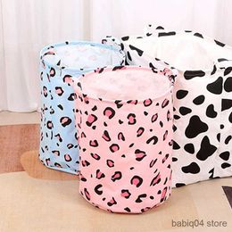 Storage Baskets Practical Laundry Basket Collapsible Round Wear-resistant Toy Storage Basket Home Supplies R230720