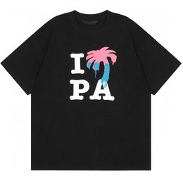 I Love PA Shirt Classic Short Sleeves T-shirt Pa Tee in White Cotton Jersey A Multicolor PALM and A BLACK ANGELS LOGO Tee Summer Men and Women High Quality Pa Tshirt 4866
