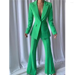 Women's Two Piece Pants Luxury Clothing 2 Set Blazer Suit & Tuxedo Elegant Office Ladies Solid Suits Outfits 2023