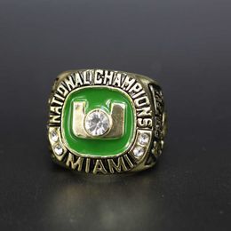 Cluster Rings Top Selling Digital Nc aa Fan Commemorative Ring 2001 Miami Hurricane Champion