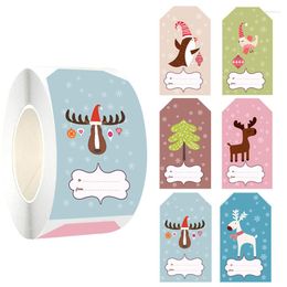 Gift Wrap 250pcs Merry Christmas Snowman Sticker Party Decor Year Family Gathering Box Sealed Baking Cake Tag