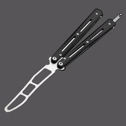Training Equipment Tactical Combat Trainer Practise Tool Balisong Blunt Butterfly Dull No Edge Bearing Training tool with extra sc347g