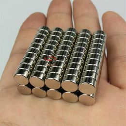 100PC Round Mini Neodymium Magnet D8 4mm Office Refrigerator Handcraft DIY magnet Stainless Steel Craft durable magnet for multi u241o