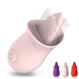 Soft Tongue Licking Vibrator G spot Clitoral Stimulator Mini Clit Sex for Women Rechargeable Nipple Female Masturbator Q05252660