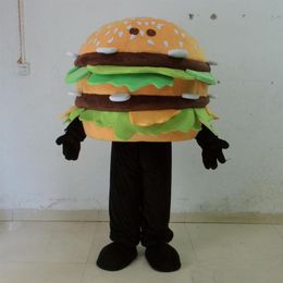 2018 Hamburger mascot costumes for adult to wear for 271c