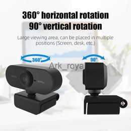 Webcams Full HD 1080p Webcam USB With Mic Mini Computer CameraFlexible Rotatable for Laptops Desktop Webcam Camera Online Education J0720