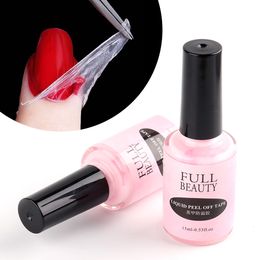 Nail Polish 15ml Moisturizing Latex Liquid Peeling Tape Care Anti Spill Adhesive Edge Tearable Skin Top Base Coat SA1825 230719