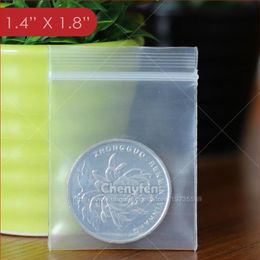 Zipper Zipped bags 500pcs 3 5x4 5cm Reclosable Plastic Poly Clear Jewelry Baggies 1 4 x1 8 8mil Thick351M