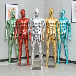 Fashion Nice Colorful Mannequin Electroplated Male Model Customized For Display212v