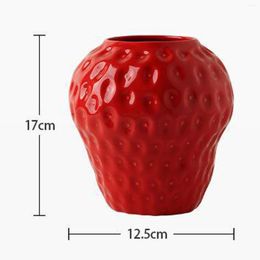 Vases Ceramics Strawberry Desktop Vase For Living Room Homestay Decoration