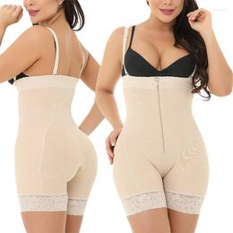 Women's Shapers Fashion Women Sexy Lift BuFull Body Shaper Underbust Corset Shoulder Strap Shapewear Waist Tummy Control BuLifter