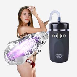 NXY Adult toys Rogge 115C oral sex device, male masturbator, aircraft cup, transparent, intelligent vibration, suction, insertion, and sexual products