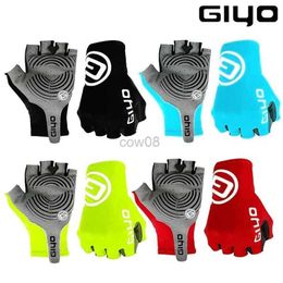 Cycling Gloves Giyo Half-finger Gloves Anti-slip Bicyc Mitten Lycra Fabric Men's Cycling Fingerss Gloves MTB Road Bike Summer Short Gloves HKD230720