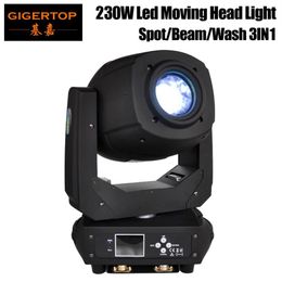 TIPTOP 230W LED Moving Head Light Beam Spot Zoom Lyre Rotation 6 5 Two Effect Prism Moving Head for DJ Nightclub Party Light TP-L2314W