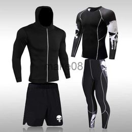 Men's Tracksuits Men's Compression Sportswear Suits Gym Tights Training Clothes Workout Jogging Sports Set Running Rashguard Tracksuit For Men J0720
