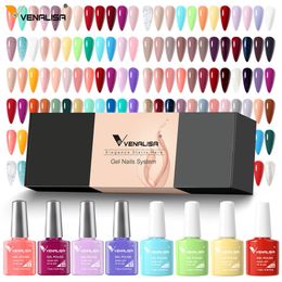 Nail Gel Venalisa 12pcskit Polish Arrival Nude Colour Eleganc Pink Full Coverage Reflective Pigment Art Manicure 230719