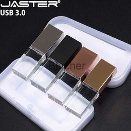 Memory Cards USB Stick Memory Cards USB Stick JASTER USB 30 Flash Drive Rose gold Crystal Custom 3D Pen drive Wedding Cool Gift Pendrive Black Memory stick 128GB 64GB x0