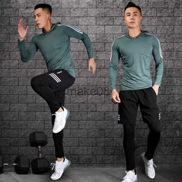 Men's Tracksuits Compression Sport Suits Men Running Suit Quick Drying Fitness Running Clothes Sets Joggers Training Suit Workout Gym Clothing J230720