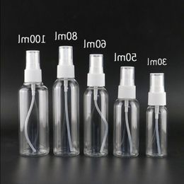 Promotional PET Empty Plastic Spray Bottles 10ml-100ml Clear Cosmetic Packaging Bottles For MakeUp And Skin Care Refillable Perfume Bot Puhh