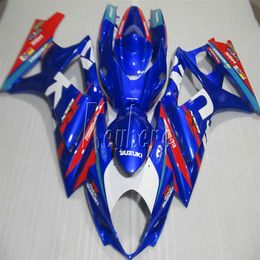 Customise fairing kit for Suzuki GSXR1000 07 08 blue red fairings set gsxr 1000 2007 2008 OY29235U