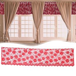 Curtain Shower Fabric Waterproof Christmas Curtains Tricot Small Lace 2 Panels 84 Inch Length