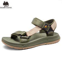 Sandals Golden Brocade Men's Summer Sandals Outdoor Shoes Comfortable Sliding Shoes Lightweight Men's Beach Sandals Flip 230719