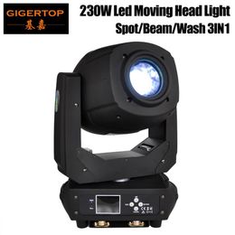 TIPTOP 230W LED Moving Head Light Beam Spot Zoom Lyre Rotation 6 5 Two Effect Prism Moving Head for DJ Nightclub Party Light TP-L2219R