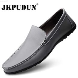 Dress Shoes Fashion Men Shoes Casual Genuine Leather Mens Italian Loafers Breathable Moccasins Designer Slip On Boat Shoes Chaussure Homme L230720