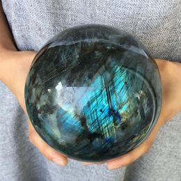 1000g Natural Labradorite Crystal Orb Gemstone Sphere Ball Reiki Healing 201125336l