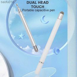 2 in 1 Universal Stylus Pen For Tablet Mobile Android IOS Phone iPad Accessories Drawing Tablet Capacitive Screen Touch Pen L230619