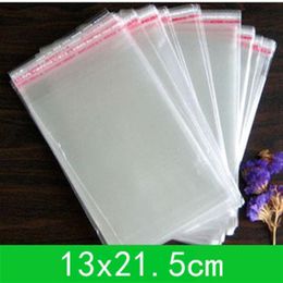 New Cellophane Bag 13x19cm with self-adhesive seal for retail or whole 500pcs lot Clear Opp Bags2666