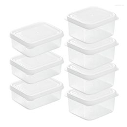 Storage Bottles 4pcs Plastic Lunch Box Food Container With Lid Fridge Scallion Outdoor Picnic Snack Meal For School