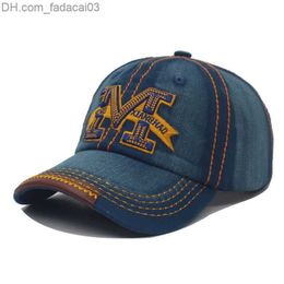 Ball Caps Brand denim jeans retro men's Baseball cap women's snap hat men's summer bone glasses men's Baseball cap Z230720