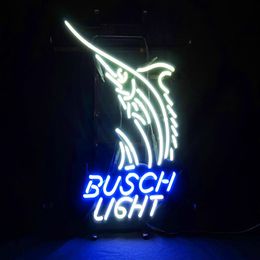 New Tat Tyre Neon Beer Sign Bar Sign Real Glass Neon Light Beer Sign ME 154- Busch Light 17 14 inches178o