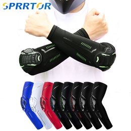 Arm Leg Warmers 1Pair Sports Anti collision Elbow Pads Compression Sleeves Protector Basketball Football Cycling Knee Support Guard 230720