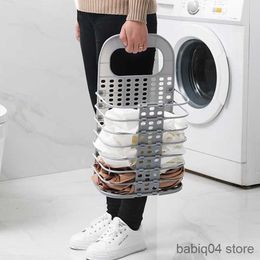 Storage Baskets Dirty laundry basket laundry storage basket Collapsible Wall Mounted Laundry Basket Home bathroom dirty clothes storage basket R230720