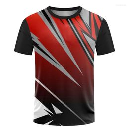 Men's T Shirts Breathable Running Wear Summer Quick Drying Fitness T-Shirts Women's Customized Competition T-shirt Oversized Boy Tops