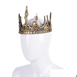 Party Hats Crown Birthday Christmas Decorations For Home Pu Halloween Theatre Props Kids Gift King Cosplay1 Drop Delivery Garden Fes Dhkxr