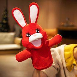 Puppets 2030Cm Red Rabbit Stuffed Animals Plush Toys Hobbies Doll 230719