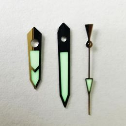 Watch Repair Kits Stainless Steel Hands Fit To NH35 NH36 Mechanical Movement Strong C3 Green Luminous Display Mod Needle Parts